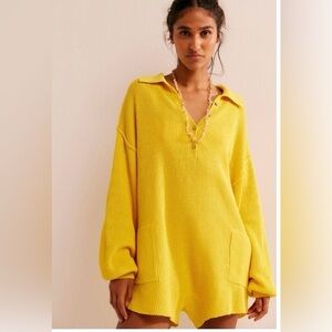 Free People Beach Picnic Sweater Romper
